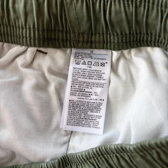 Old Navy Mens Jogger Built-In Flex Shorts Green Medium Sporty Utility Cargo New - Picture 4 of 7